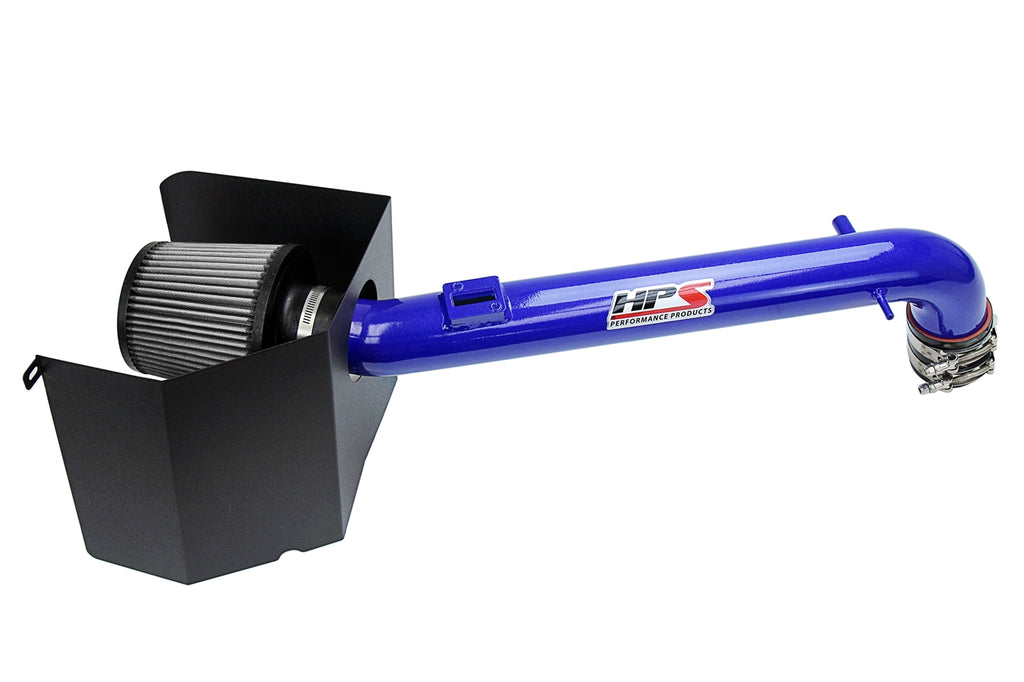 HPS Performance Air Intake Kit With Heat Shield 827-169BL Blue - 827-169BL