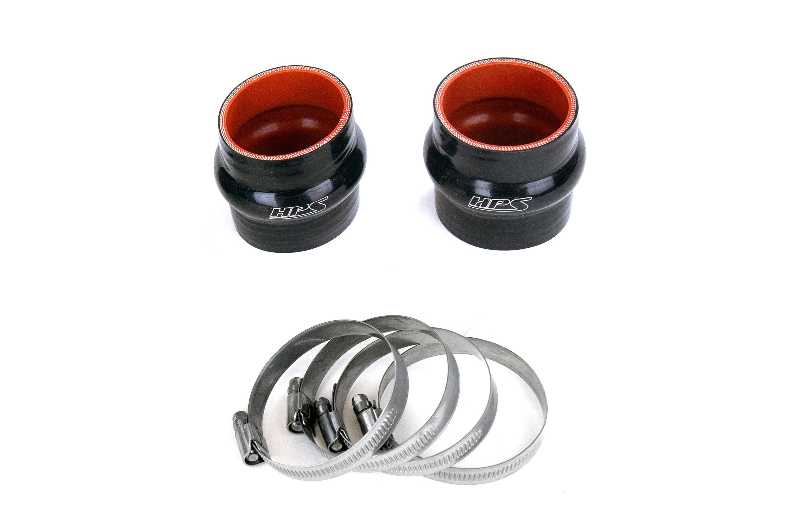 HPS Performance Hot Side Charge Pipe Kit 17-135WB Black - 17-135WB