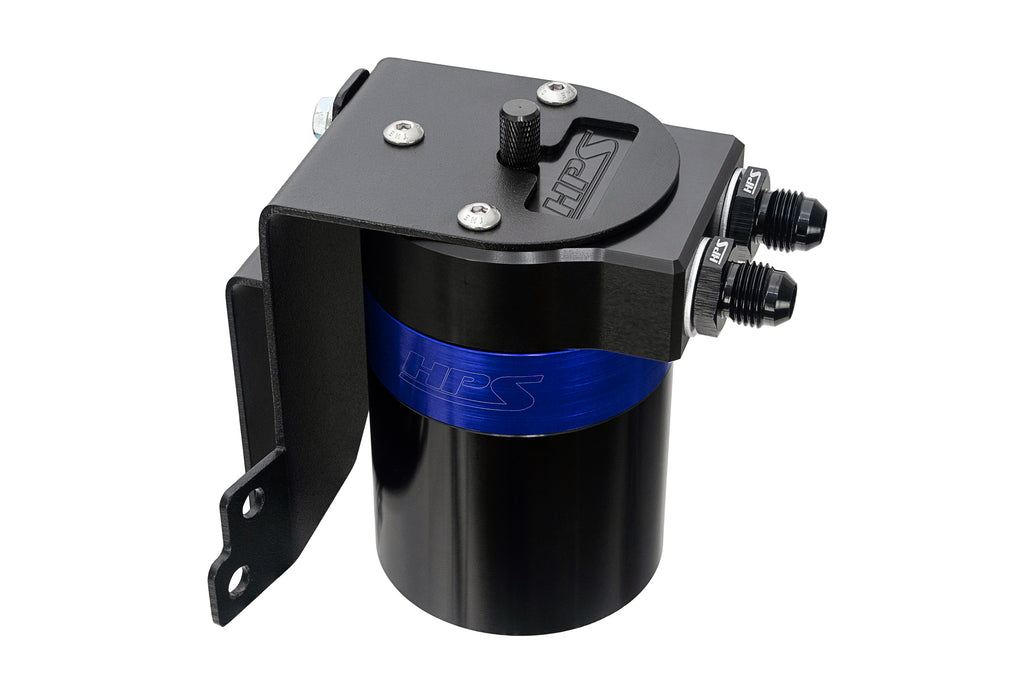HPS Performance Oil Catch Can Kit 860-014BL, Blue - 860-014BL