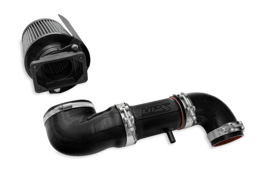 HPS Performance Air Intake Kit With Heat Shield 827-151WB Black - 827-151WB