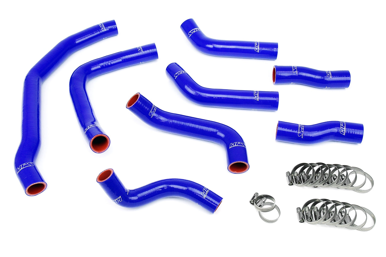 HPS Performance Hps Silicone Radiator Coolant Hose Kit 57 1501 Blue Blue - 57-1501-BLUE