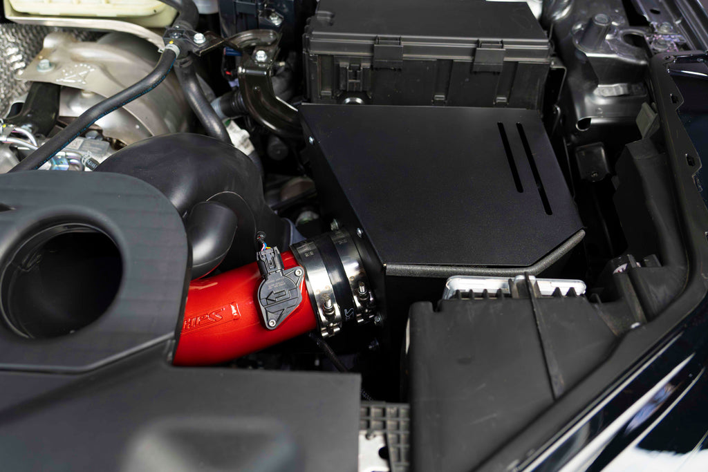 HPS Performance Air Intake Kit With Heat Shield 827-728R Red - 827-728R