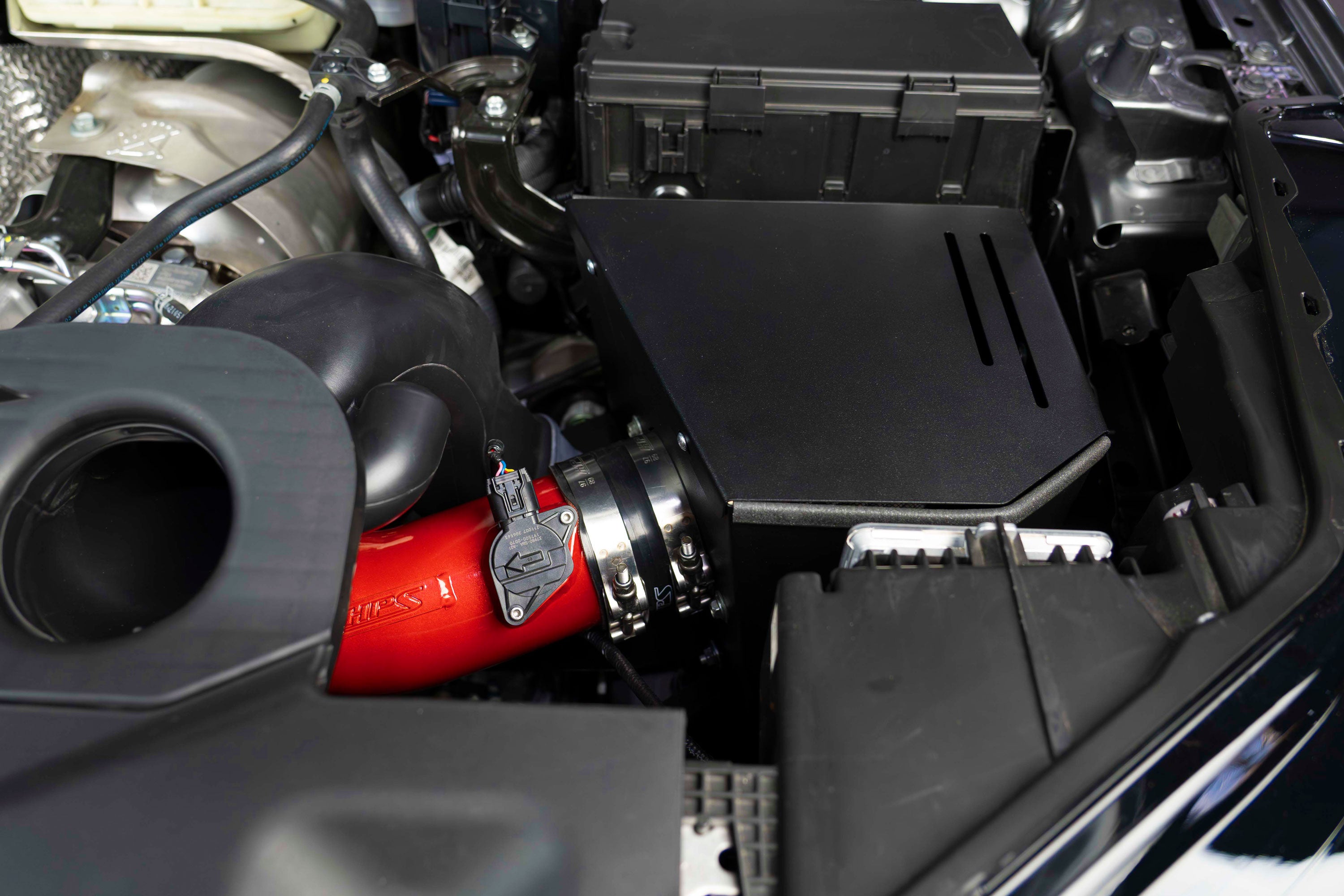 HPS Performance Air Intake Kit With Heat Shield 827-728WB Black - 827-728WB