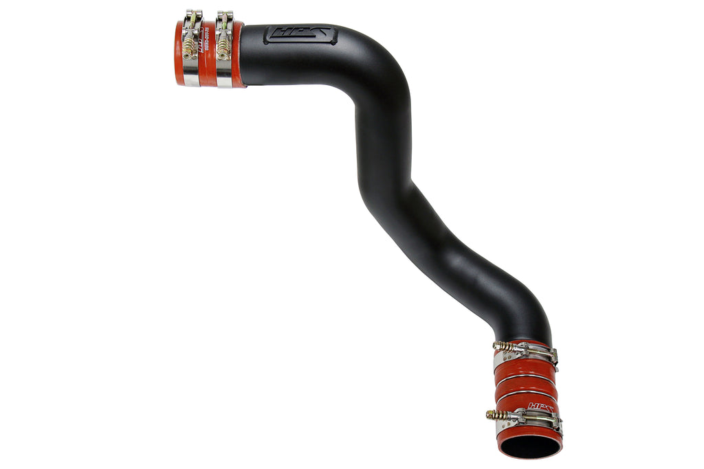 HPS Performance Cold Side Charge Pipe Kit with Orange Boots 17-142WB Black - 17-172WB