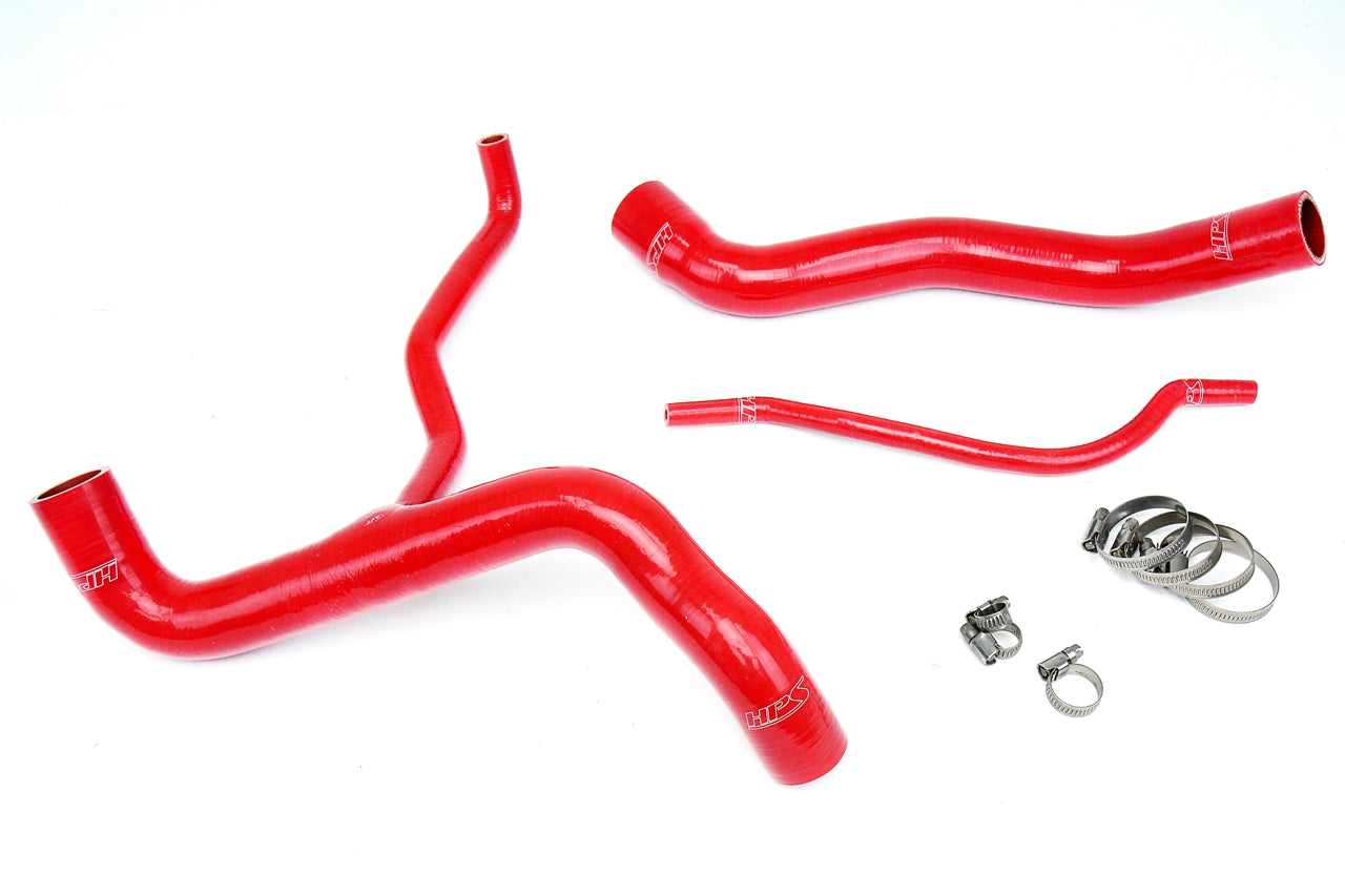 HPS Performance Hps Silicone Radiator Coolant Hose Kit 57 1304 Red Red - 57-1304-RED