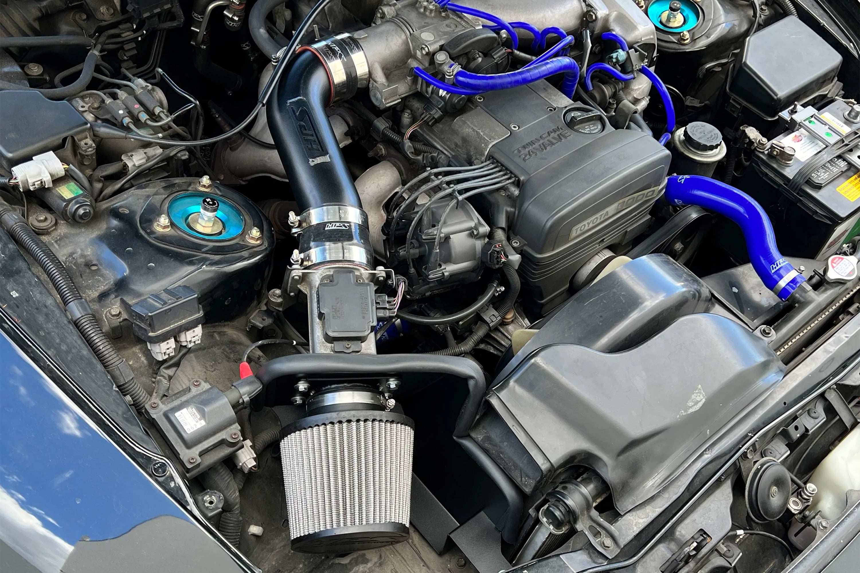 HPS Performance Air Intake Kit With Heat Shield 827-715P Polished - 827-715P