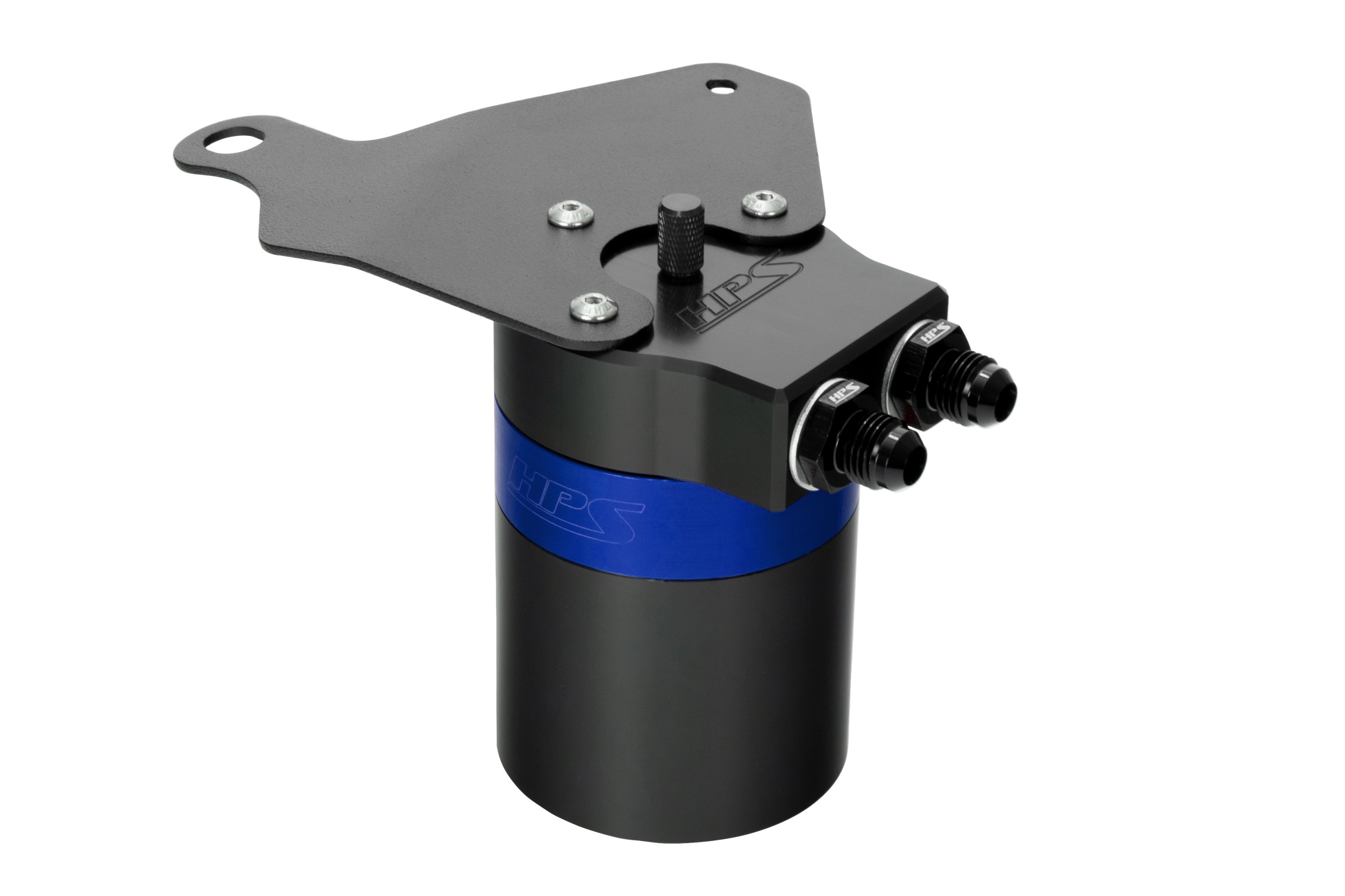 HPS Performance Oil Catch Can Kit 860-011BL, Blue - 860-011BL