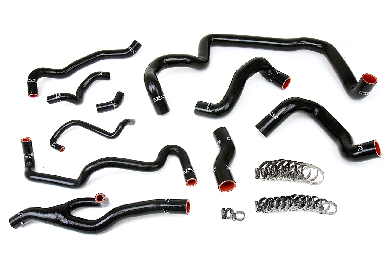 HPS Performance Hps Silicone Radiator And Heater Coolant Hose Kit 57 1557 Blk Black - 57-1557-BLK