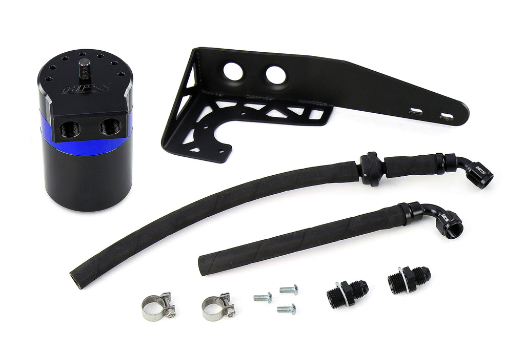 HPS Performance Oil Catch Can Kit 860-001BL, Blue - 860-001BL