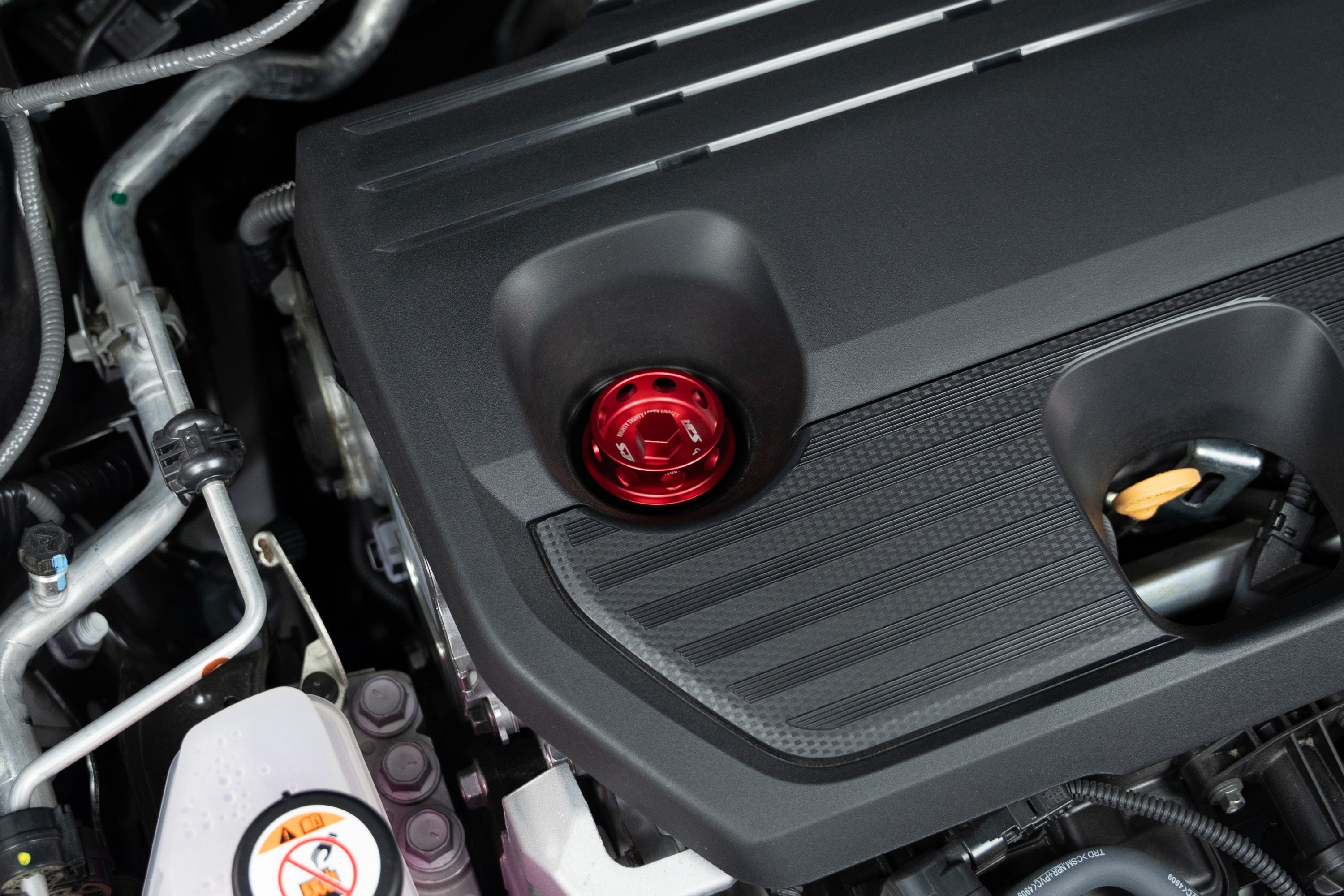 HPS Performance Anodized Billet Aluminum Engine Oil Cap 5269-105R Red - 5269-105R