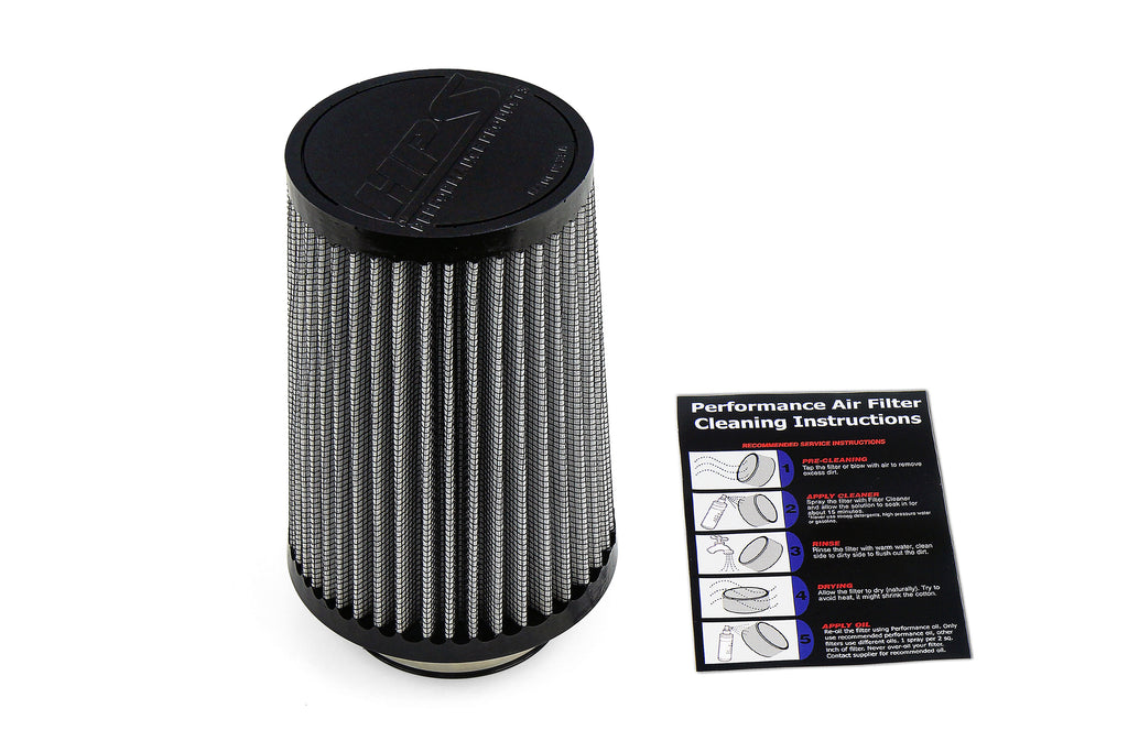 HPS Performance Air Filter 2-3/4" ID, 7" Element Length, 8" Overall Length, HPS-4336