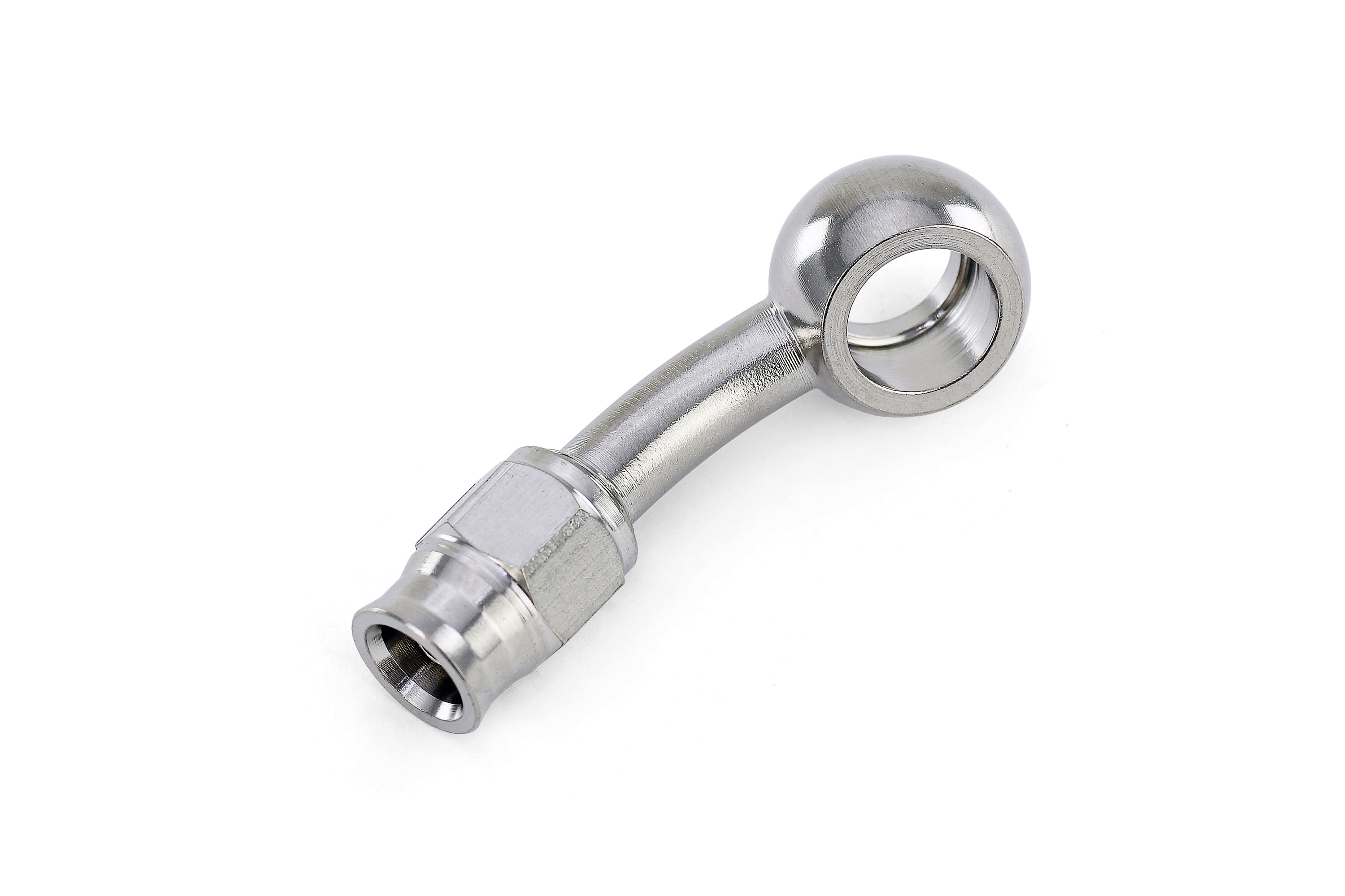 HPS Performance 350 Series AN -3 Push-On 20 Degree Banjo Hose End 350-2003SSB