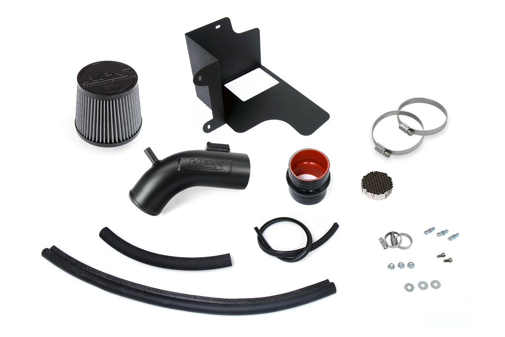 HPS Performance Air Intake Kit With Heat Shield 827-798WB Black - 827-798WB