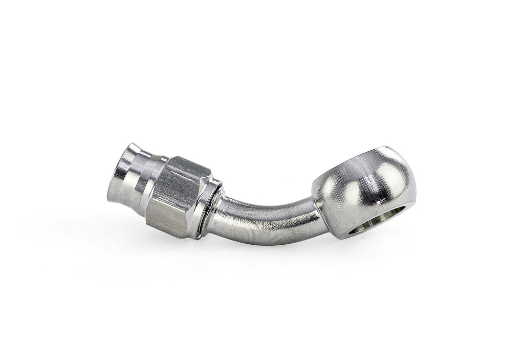 HPS Performance 350 Series AN -3 Push-On 45 Degree Banjo Hose End 350-4503SSB