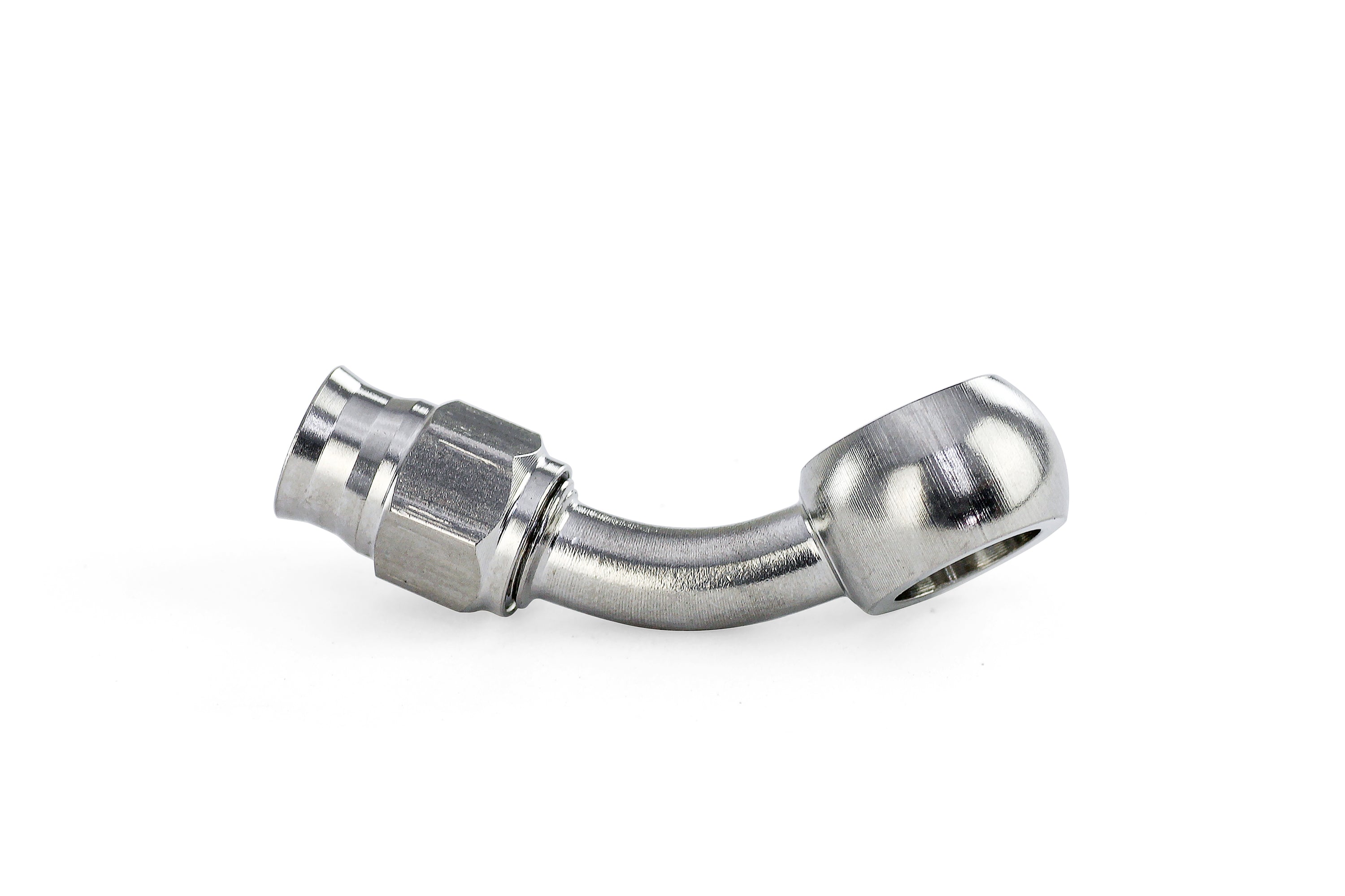 HPS Performance 350 Series AN -3 Push-On 45 Degree Banjo Hose End 350-4503SSB