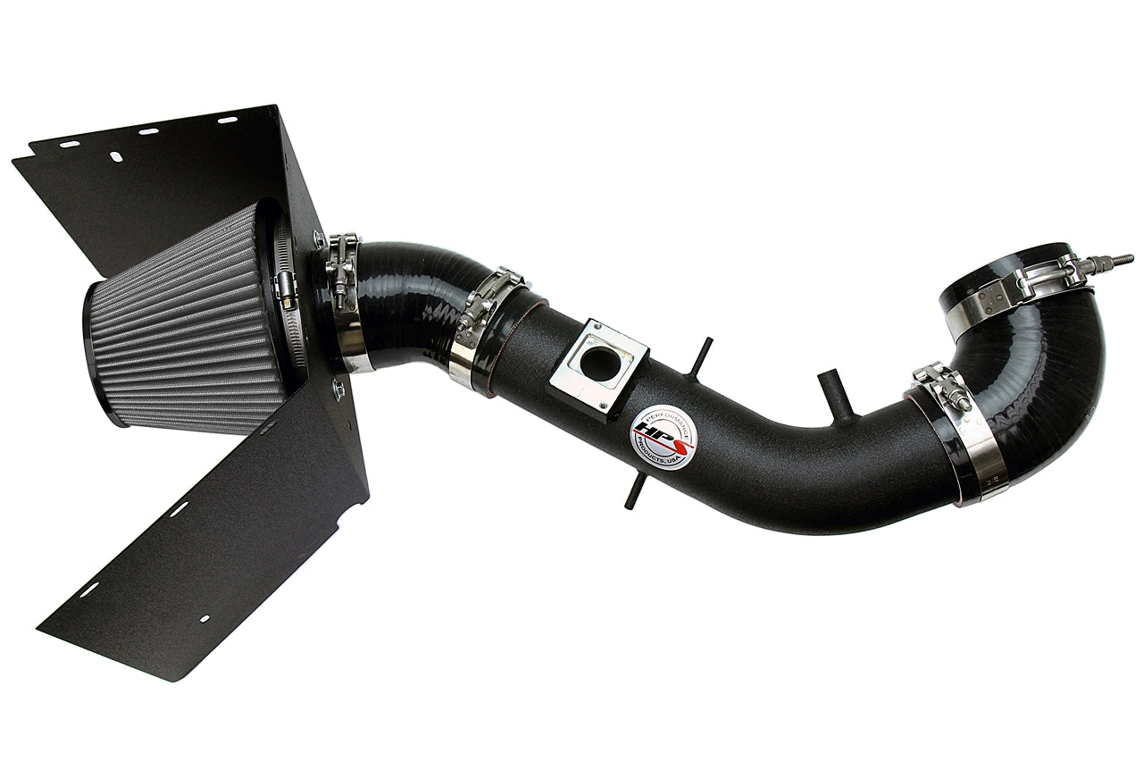 HPS Performance Air Intake Kit With Heat Shield 827-618WB Black - 827-618WB