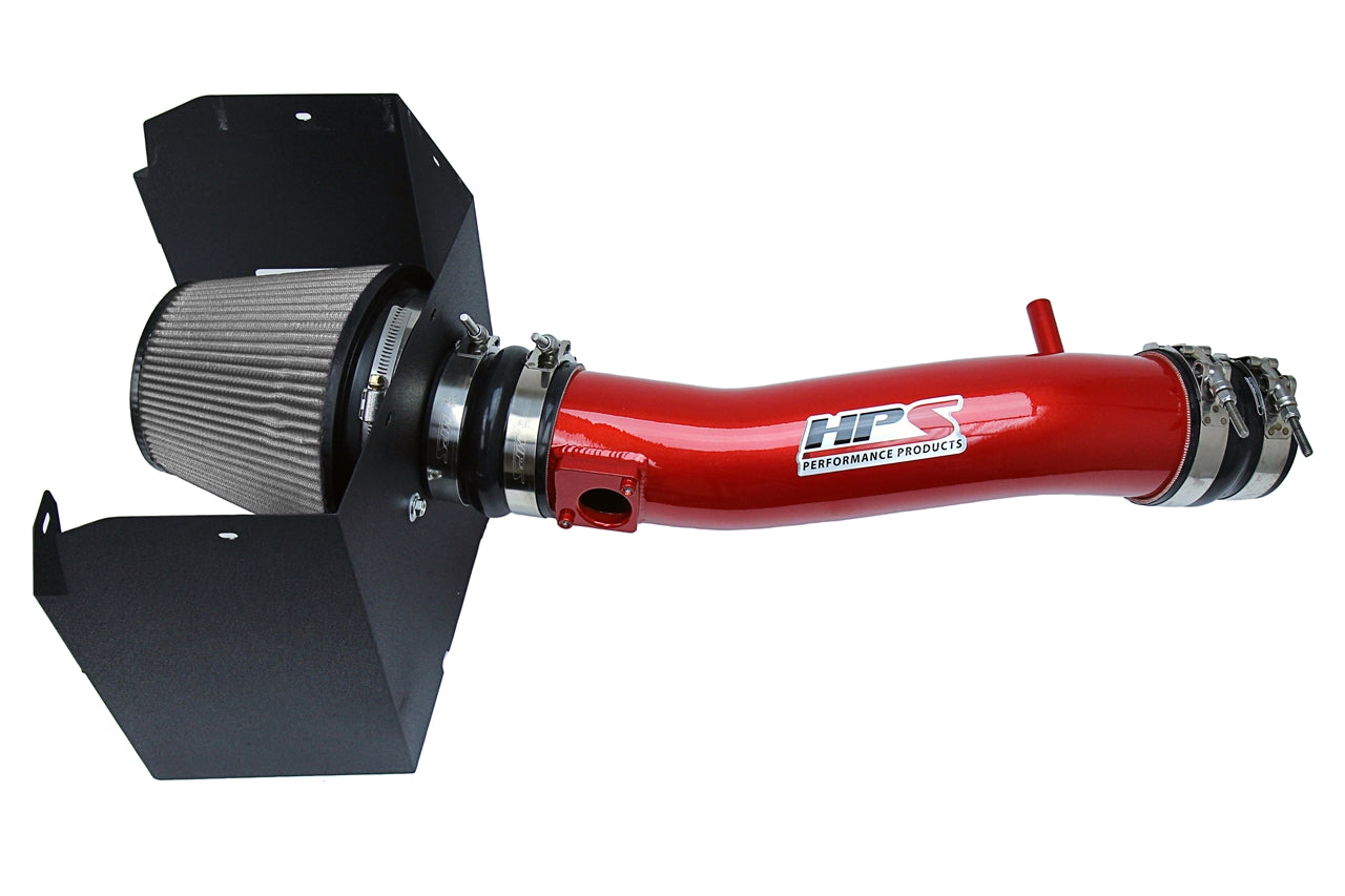 HPS Performance Air Intake Kit With Heat Shield 827-595R Red - 827-595R