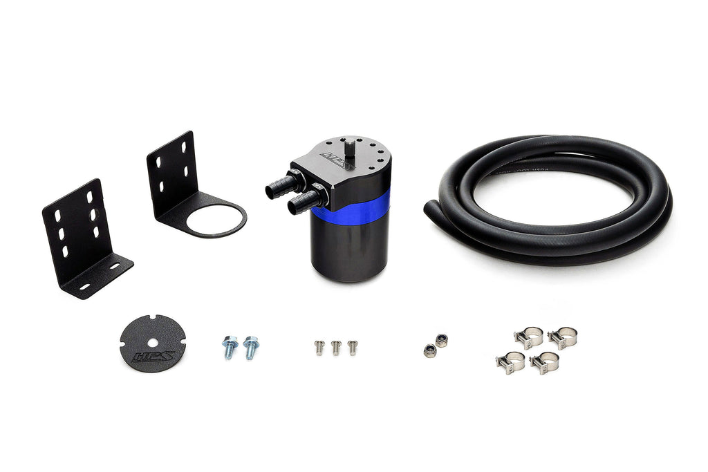 HPS Performance 3/8" Universal Oil Catch Can Kit 861-501BL Blue - 861-501BL