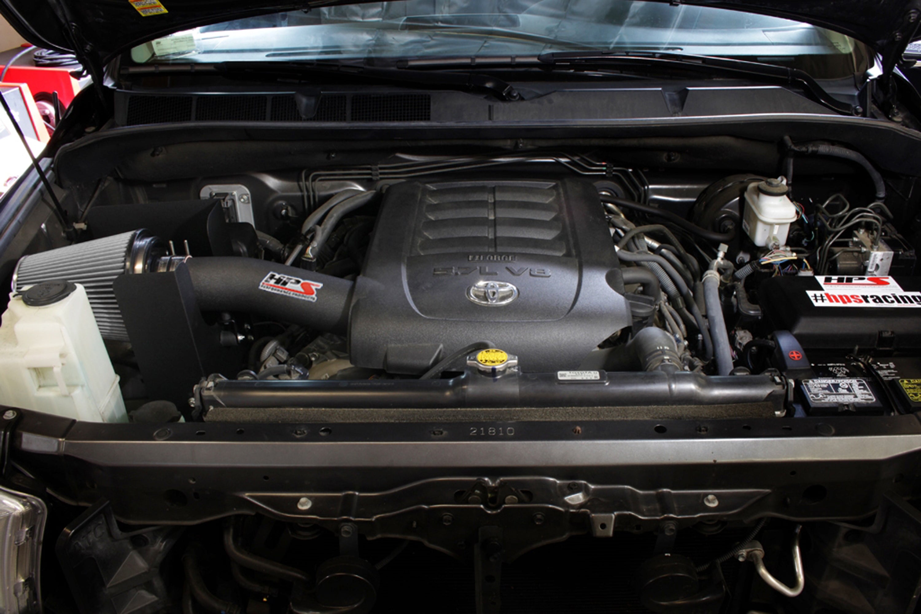 HPS Performance Air Intake Kit With Heat Shield 827-629WB Black - 827-629WB