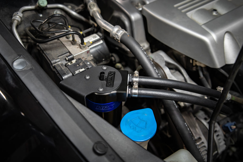 HPS Performance Oil Catch Can Kit 860-013BL, Blue - 860-013BL
