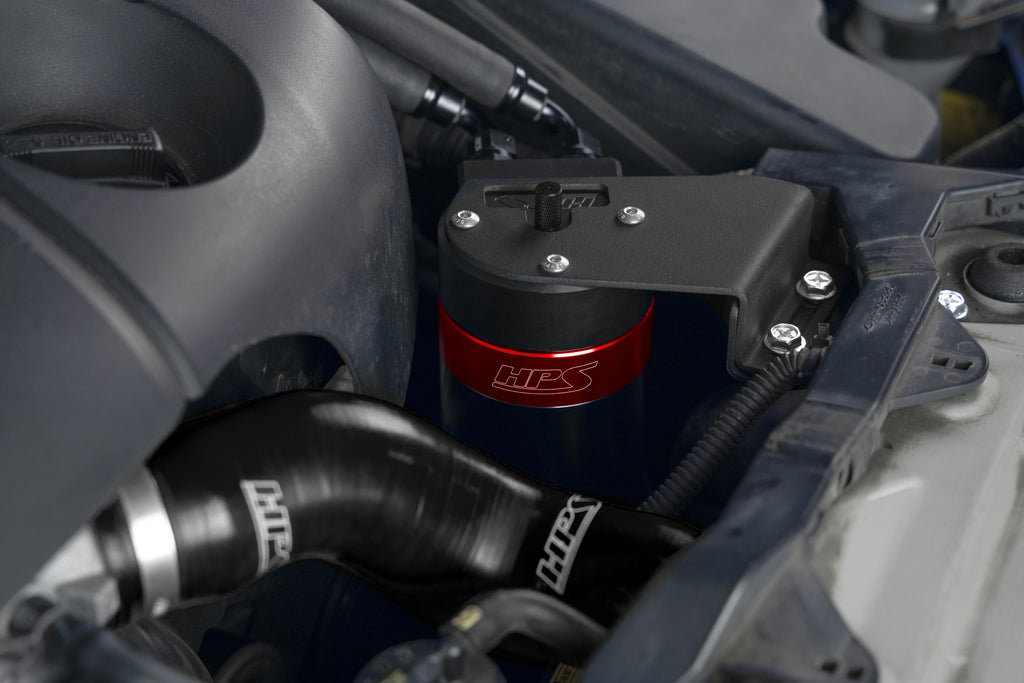 HPS Performance Oil Catch Can Kit 860-025 Red - 860-025