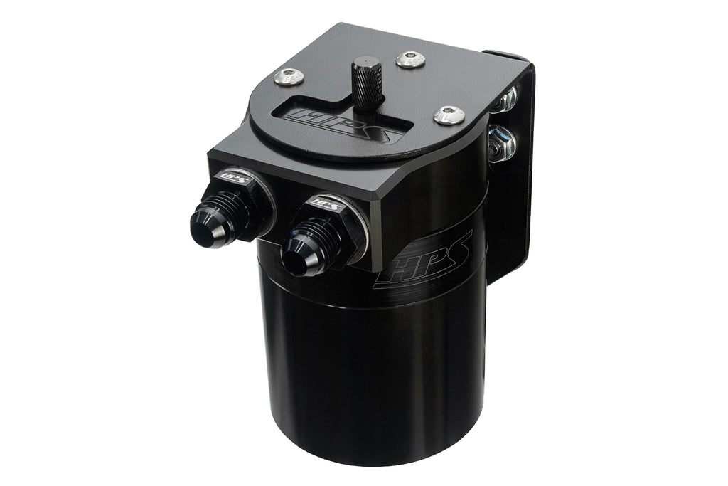 HPS Performance Oil Catch Can Kit 860-014WB, Black - 860-014WB