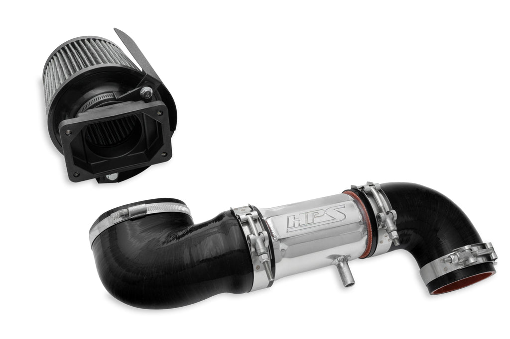 HPS Performance Air Intake Kit With Heat Shield 827-151P Polished - 827-151P