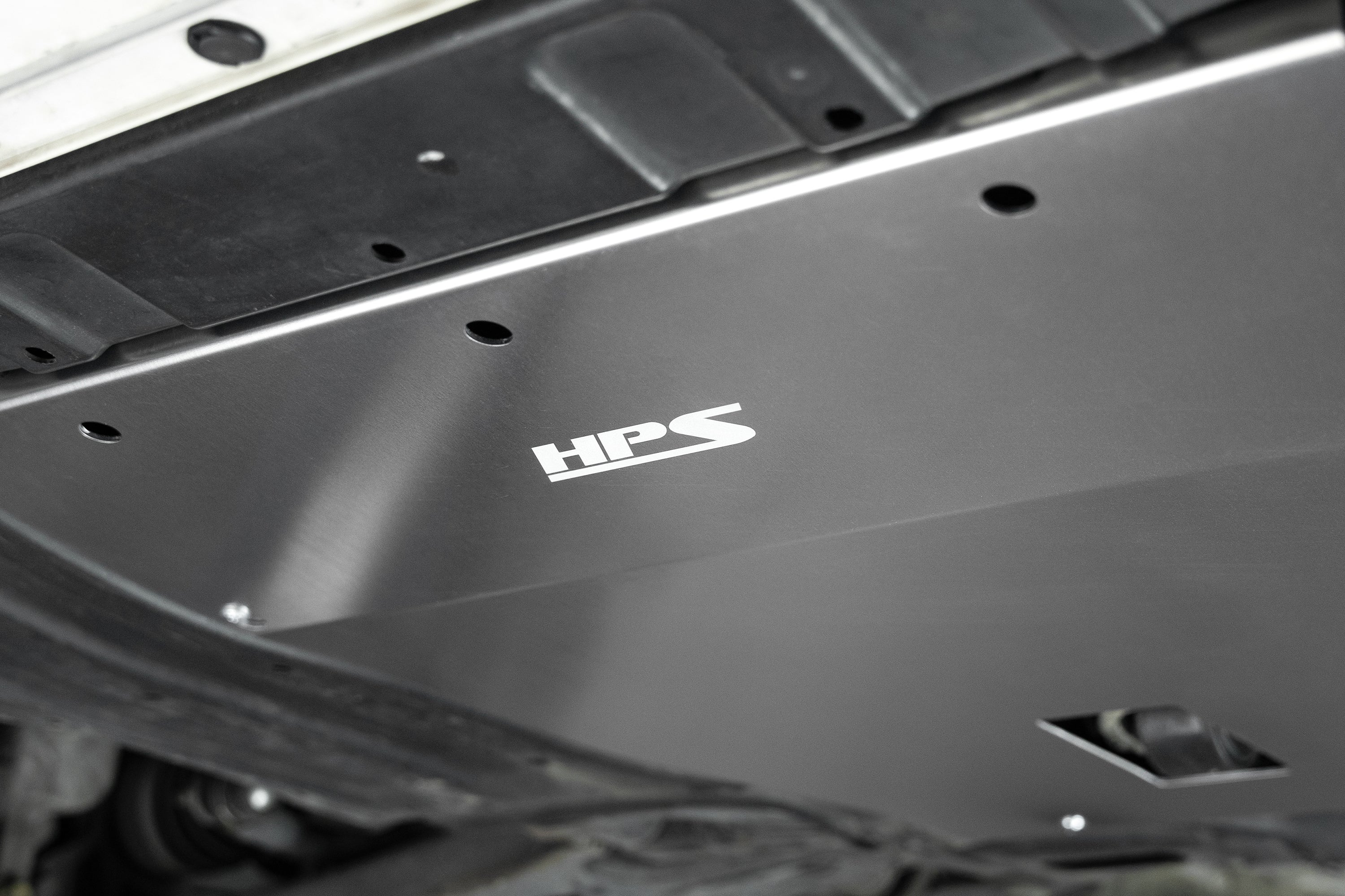 HPS Performance Aluminum Front Undertray Kit SP-105 Brushed - SP-105