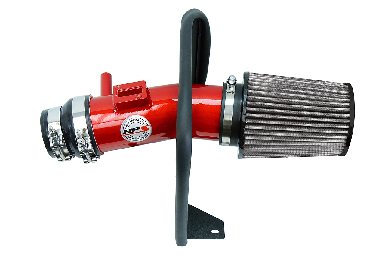 HPS Performance Air Intake Kit With Heat Shield 827-780R Red - 827-780R