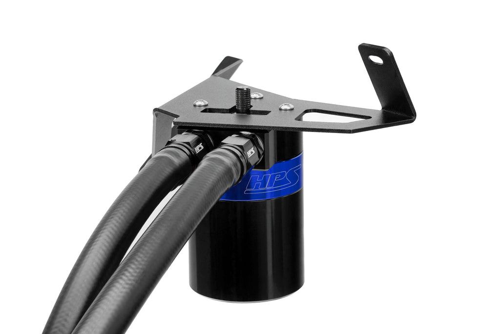 HPS Performance Oil Catch Can Kit 860-029BL Blue - 860-029BL
