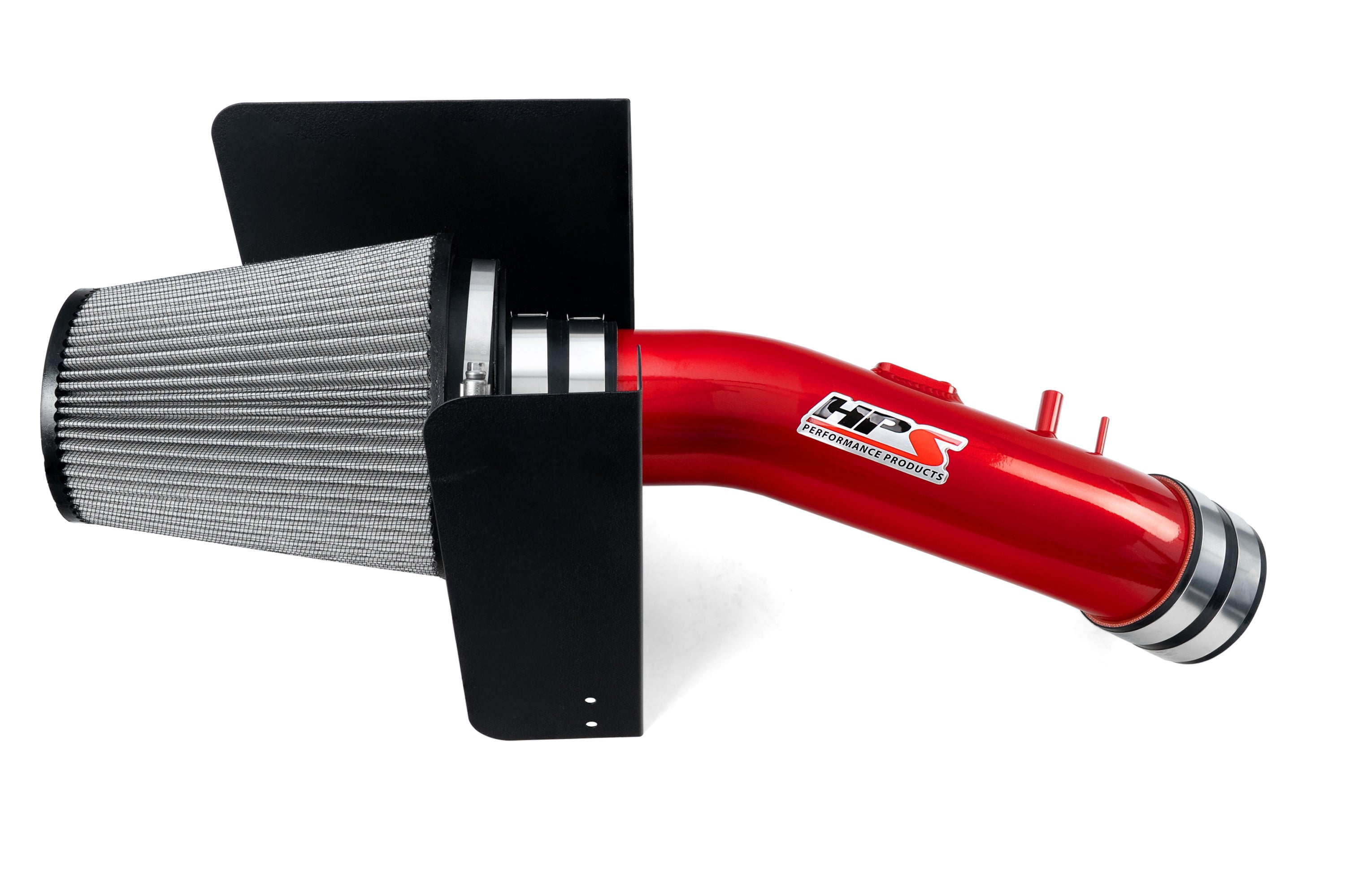 HPS Performance Air Intake Kit With Heat Shield 827-629R Red - 827-629R