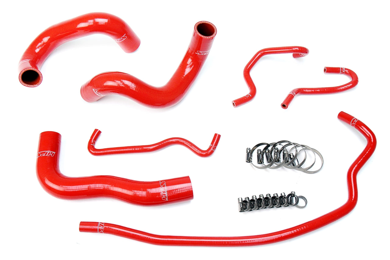 HPS Performance Hps Silicone Radiator Coolant Hose Kit 57 1724 Red Red - 57-1724-RED