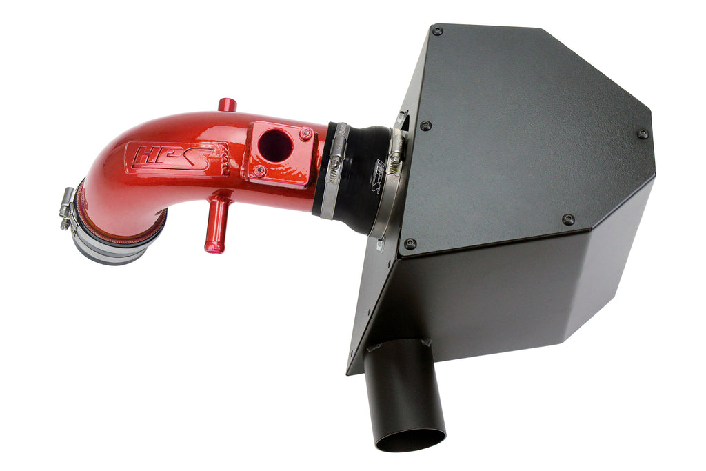 HPS Performance Air Intake Kit With Heat Shield 827-693R Red - 827-693R