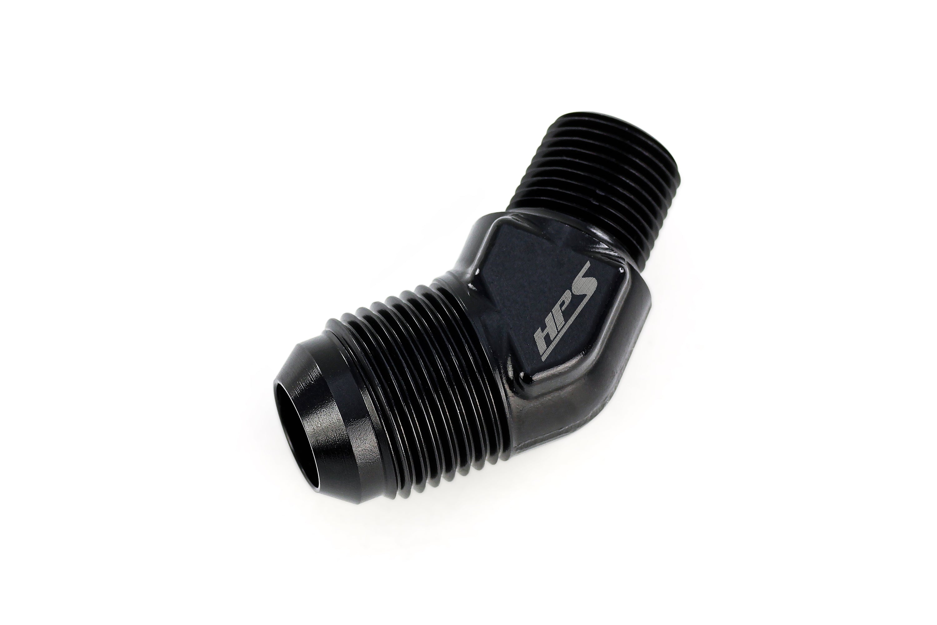 HPS Performance AN Flare -8 to 1/4 NPT 45 Degree Adapter AN823-7