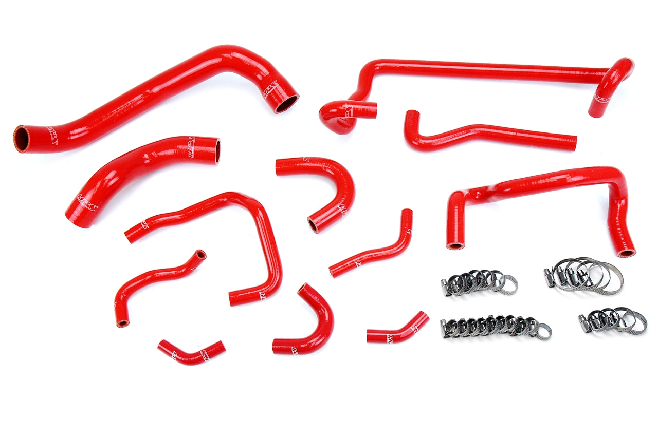 HPS Performance Hps Silicone Radiator And Heater Coolant Hose Kit 57 1782 Red Red - 57-1782-RED