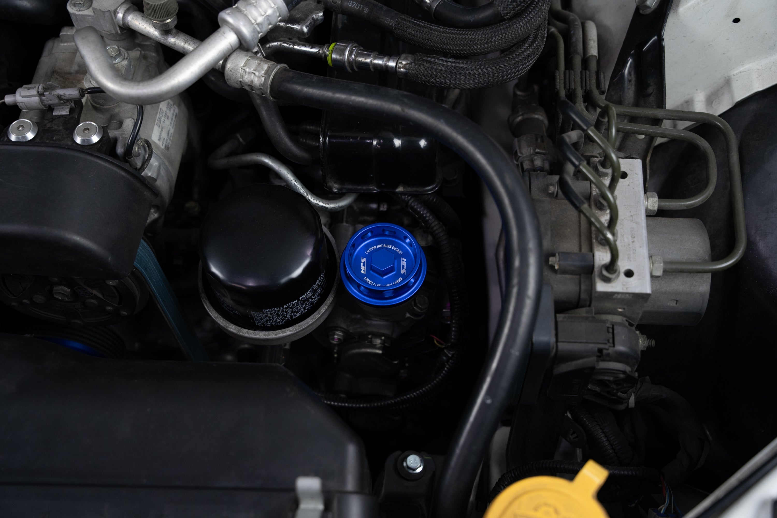 HPS Performance Anodized Billet Aluminum Engine Oil Cap 5269-106BL Blue - 5269-106BL