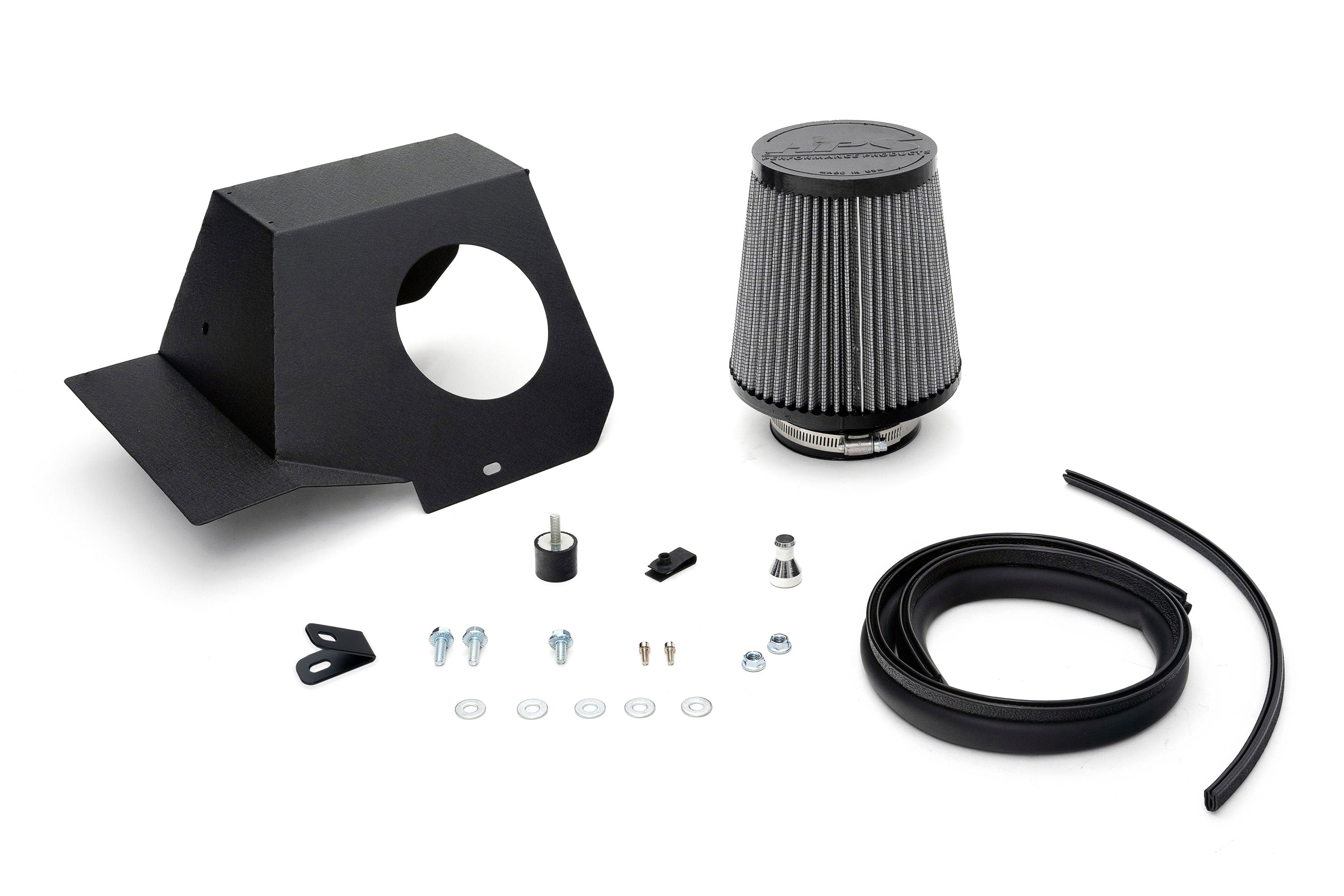 HPS Performance Air Intake Kit With Heat Shield 827-625R Red - 827-625R