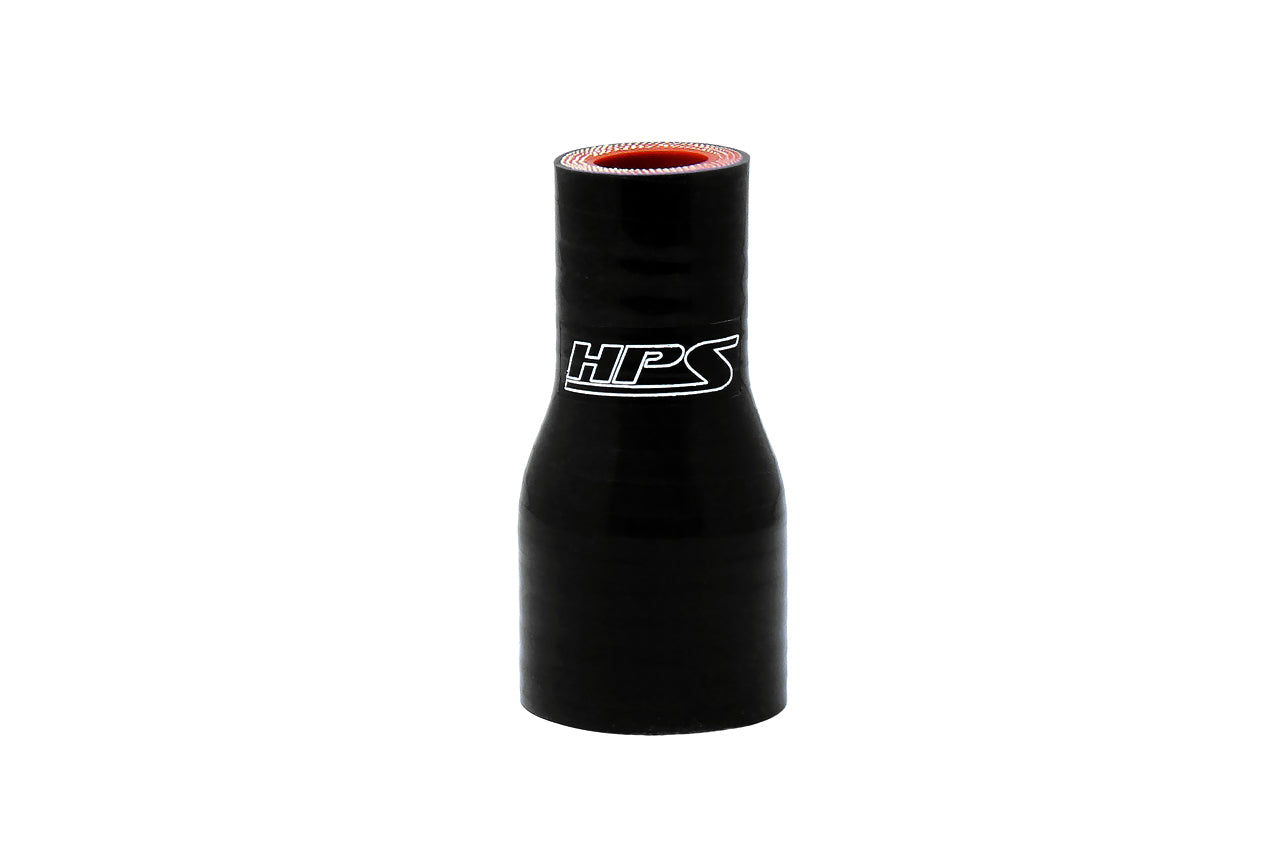 HPS Performance Hps Silicone Reducing Coupler 1/2"   3/4" Id, 3" Length Htsr 050 075 Blk Black - HTSR-050-075-BLK
