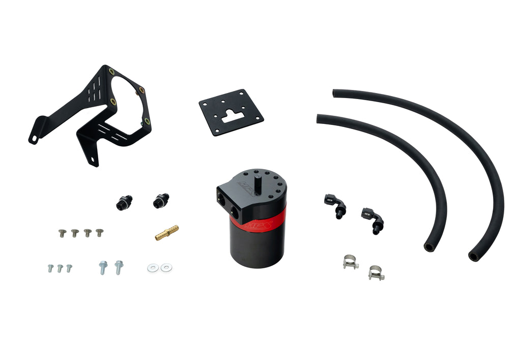 HPS Performance Oil Catch Can Kit 860-027 Red - 860-027