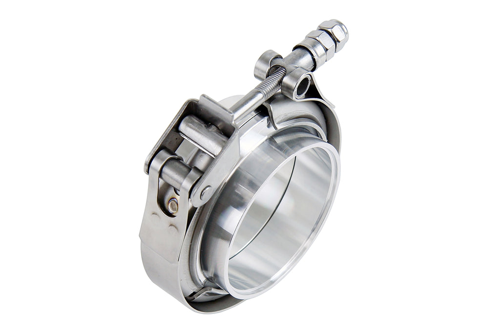 HPS Performance Hps Stainless Steel V Band Clamp Kit With Aluminum Flanges For 3 1/2" Od Tubing Vckit Al 350 - VCKIT-AL-350
