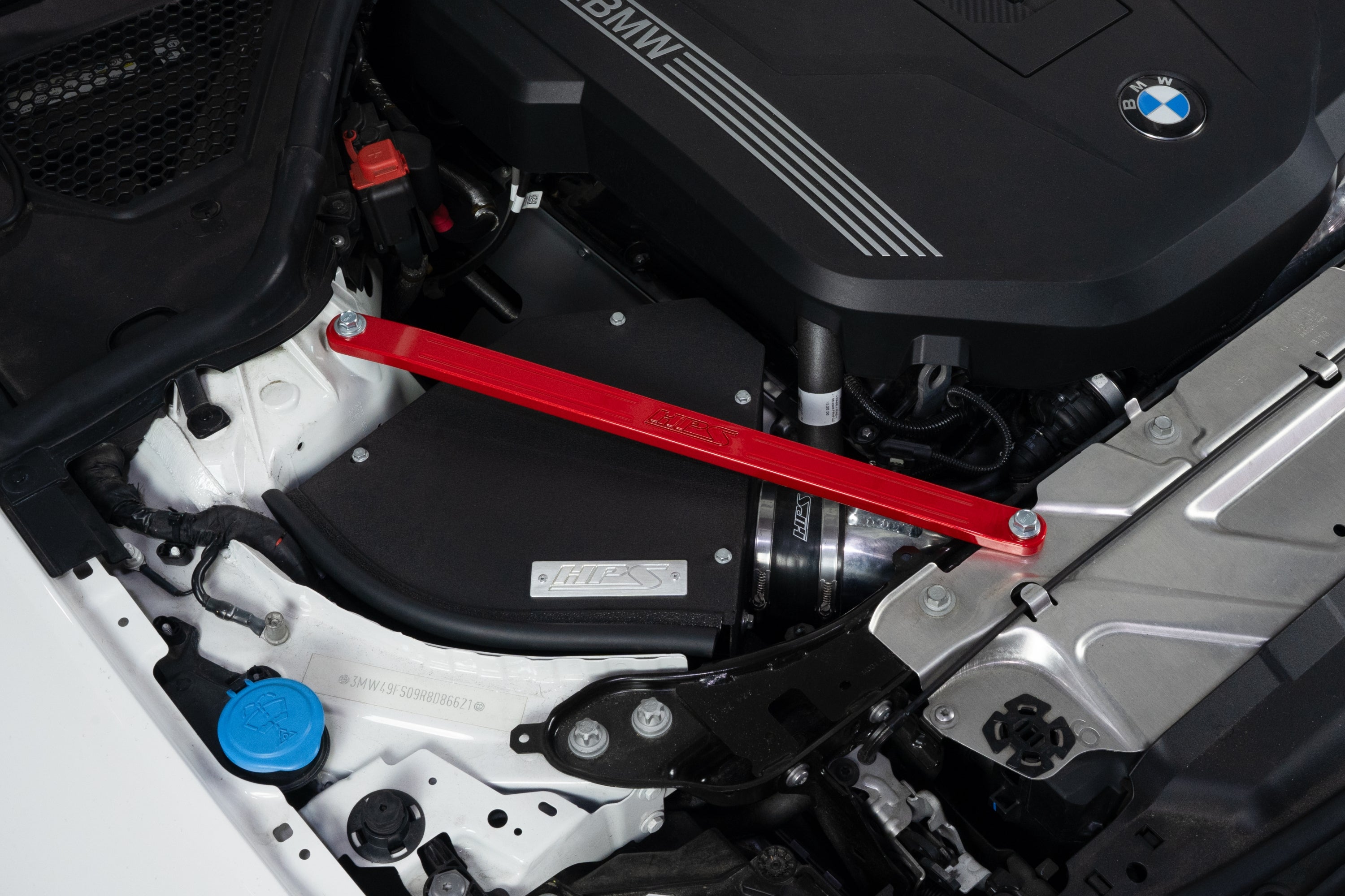 HPS Performance Front Strut Bar 42-115R Red - 42-115R