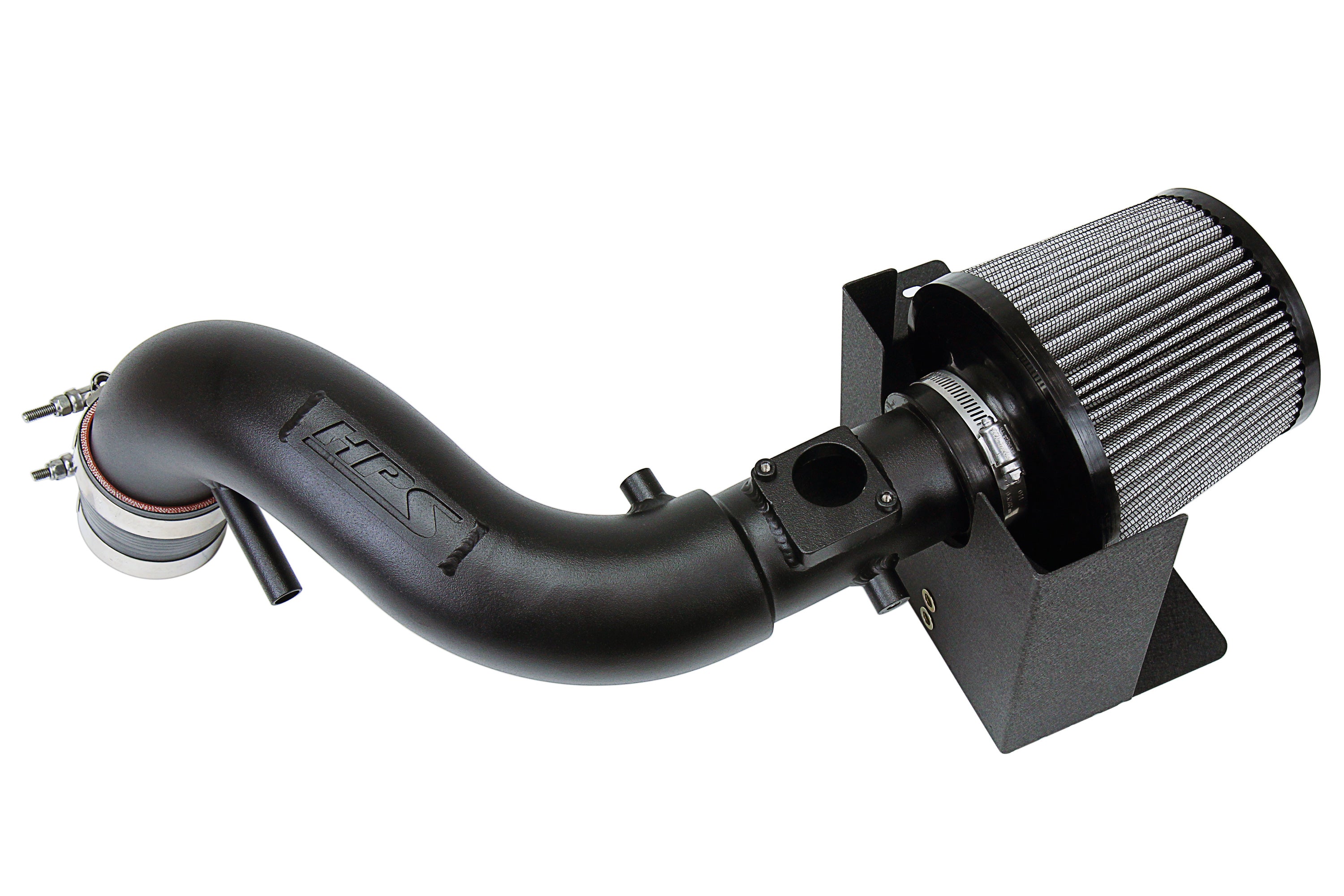 HPS Performance Air Intake Kit With Heat Shield 827-515WB Black - 827-515WB