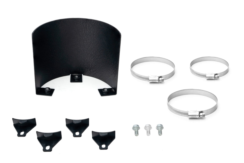HPS Performance Universal Aluminum Engine Air Intake Heat Shield HSK-404 Black - HSK-404