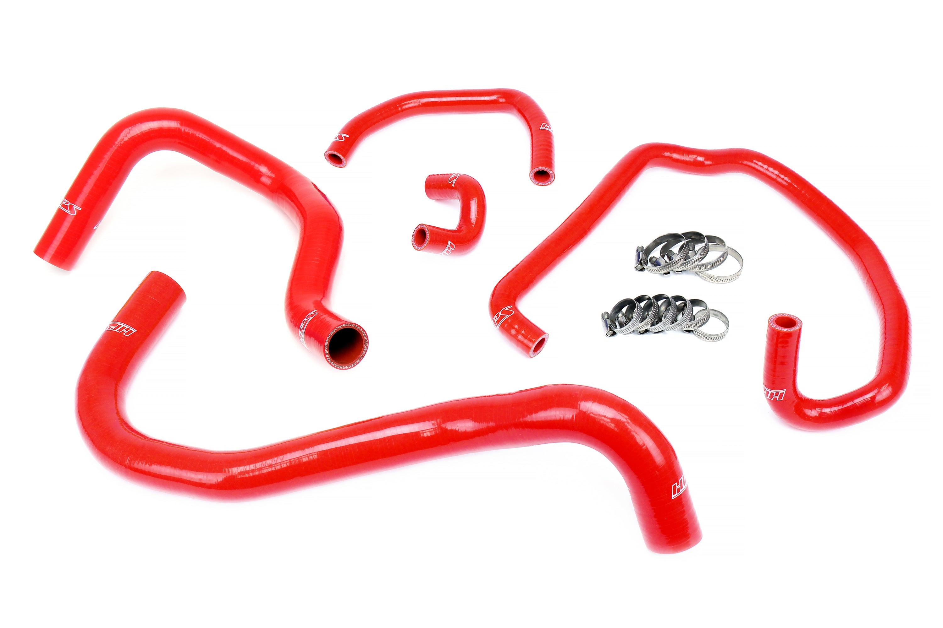 HPS Performance Hps Silicone Radiator And Heater Coolant Hose Kit 57 1921 Red Red - 57-1921-RED