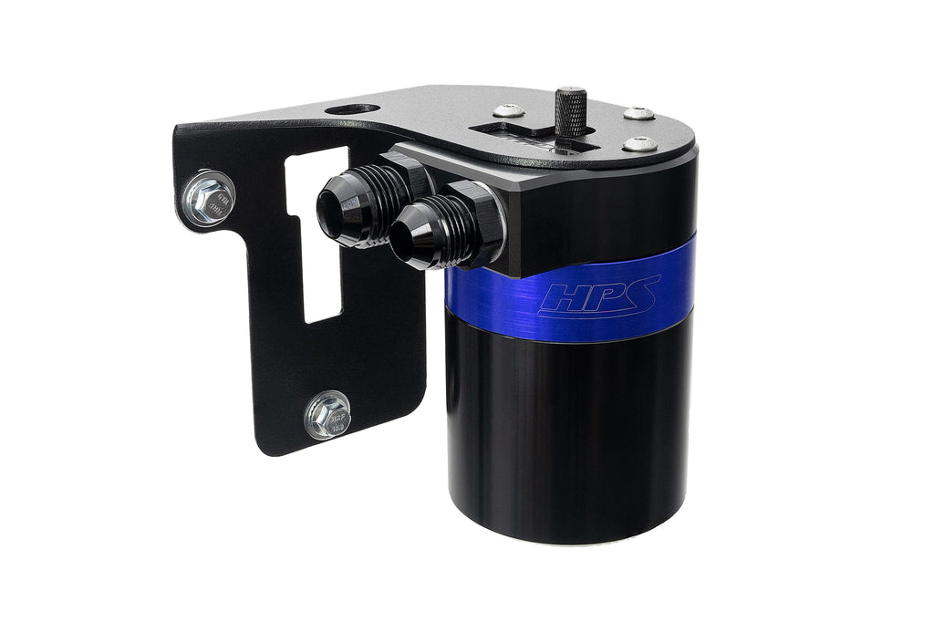 HPS Performance Oil Catch Can Kit 860-007BL, Blue - 860-007BL