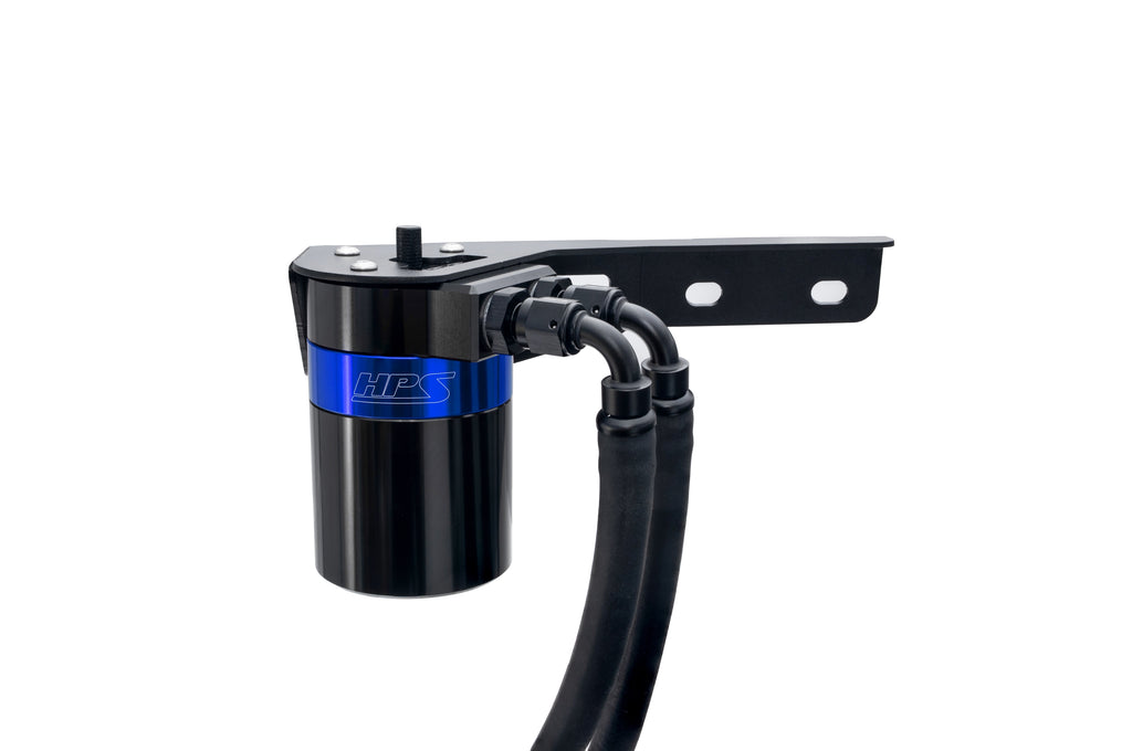 HPS Performance Oil Catch Can Kit 860-015 Blue - 860-015BL