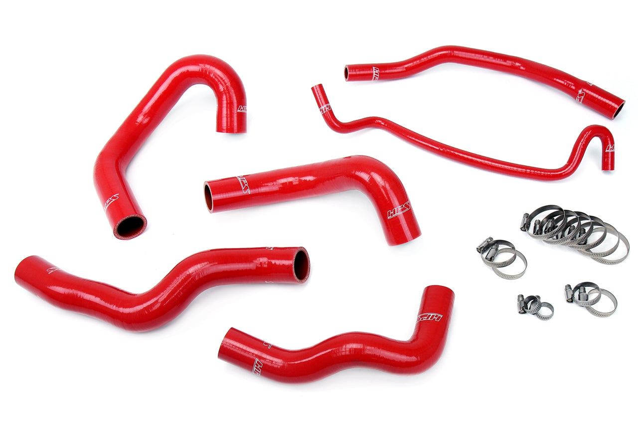 HPS Performance Hps Silicone Radiator Coolant Hose Kit 57 1013 Red Red - 57-1013-RED