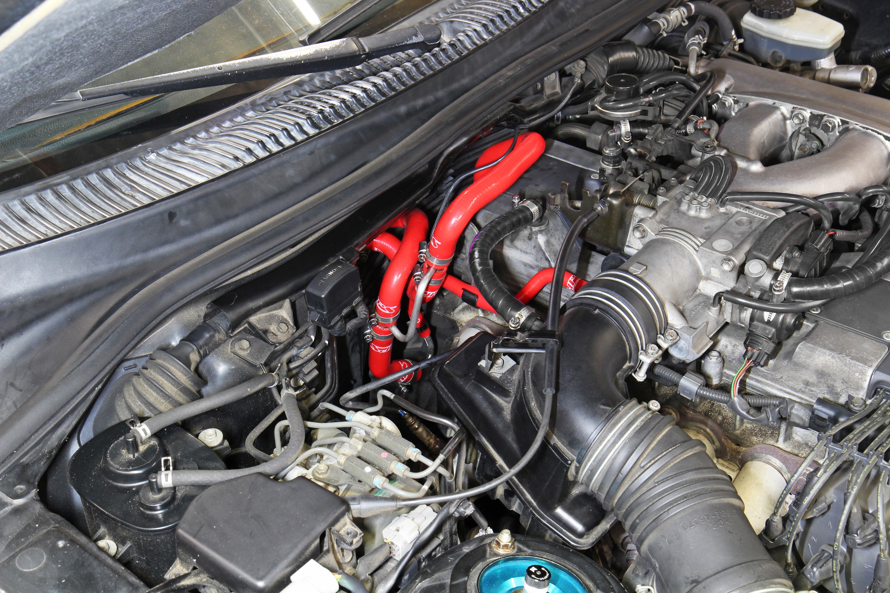 HPS Performance Hps Silicone Heater And Throttle Body Coolant Hose Kit 57 2014 Red Red - 57-2014-RED