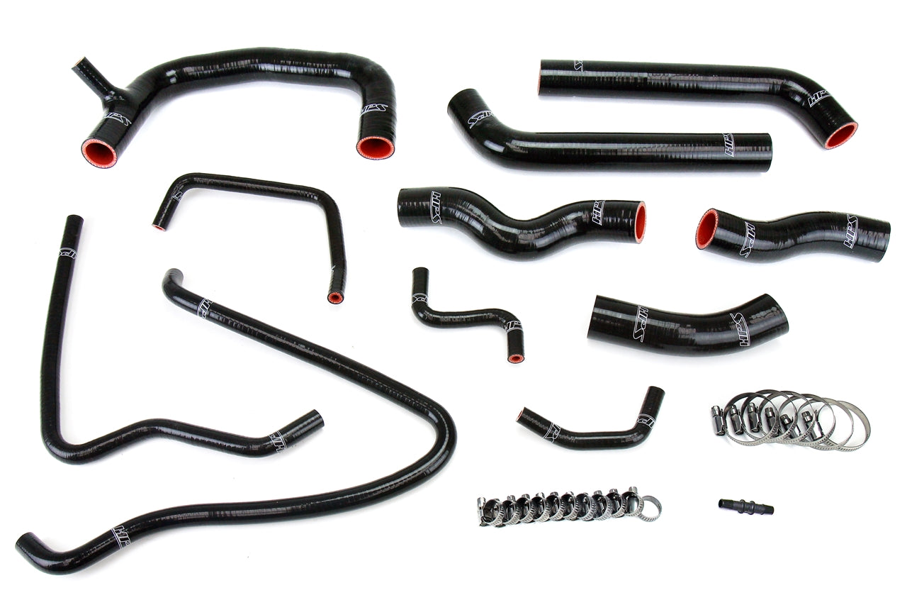 HPS Performance Hps Silicone Radiator Coolant Hose Kit 57 1432 Blk Black - 57-1432-BLK