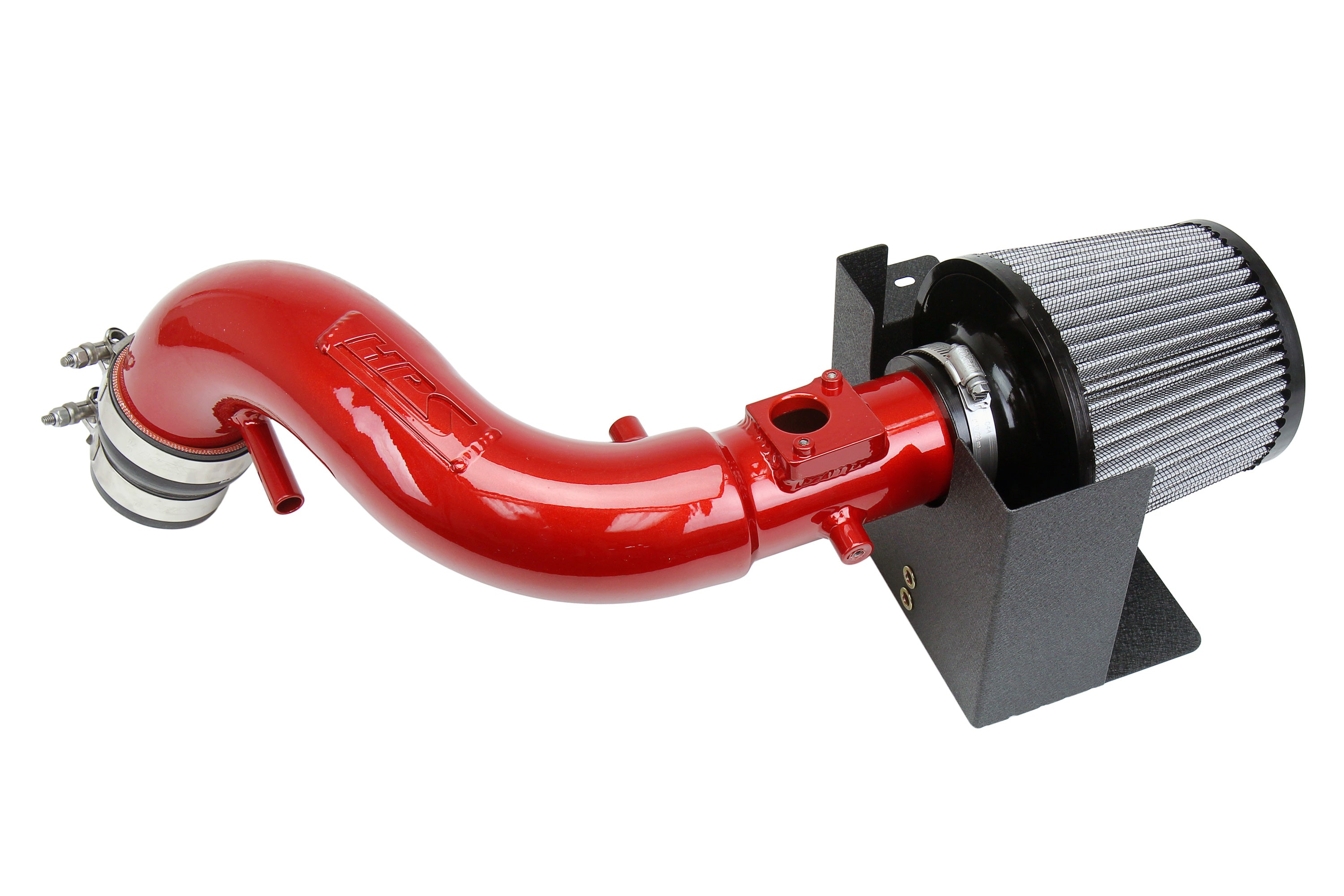 HPS Performance Air Intake Kit With Heat Shield 827-516R Red - 827-516R